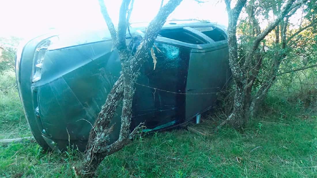 Un joven alcoholizado volcó su auto y terminó contra un árbol