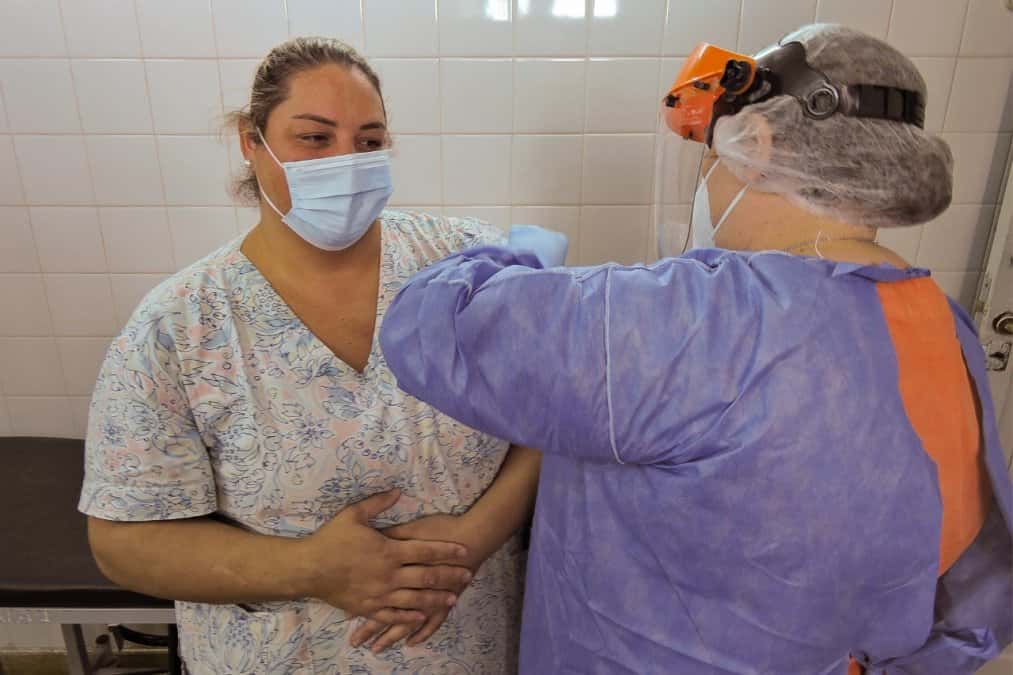 Emilce, la primera gualeguaychuense vacunada contra el Covid-19 