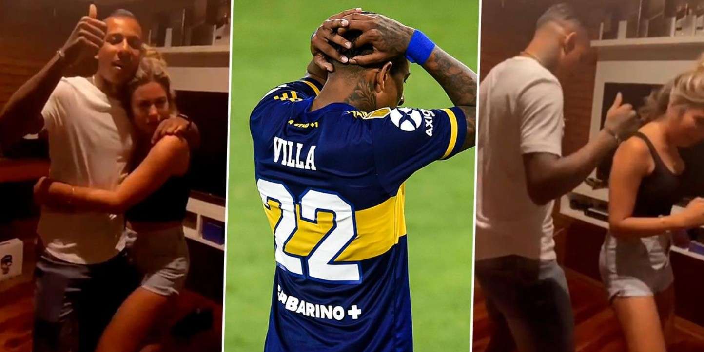 Se filtró un video de Villa bailando tras la eliminación de Boca y estallaron los hinchas