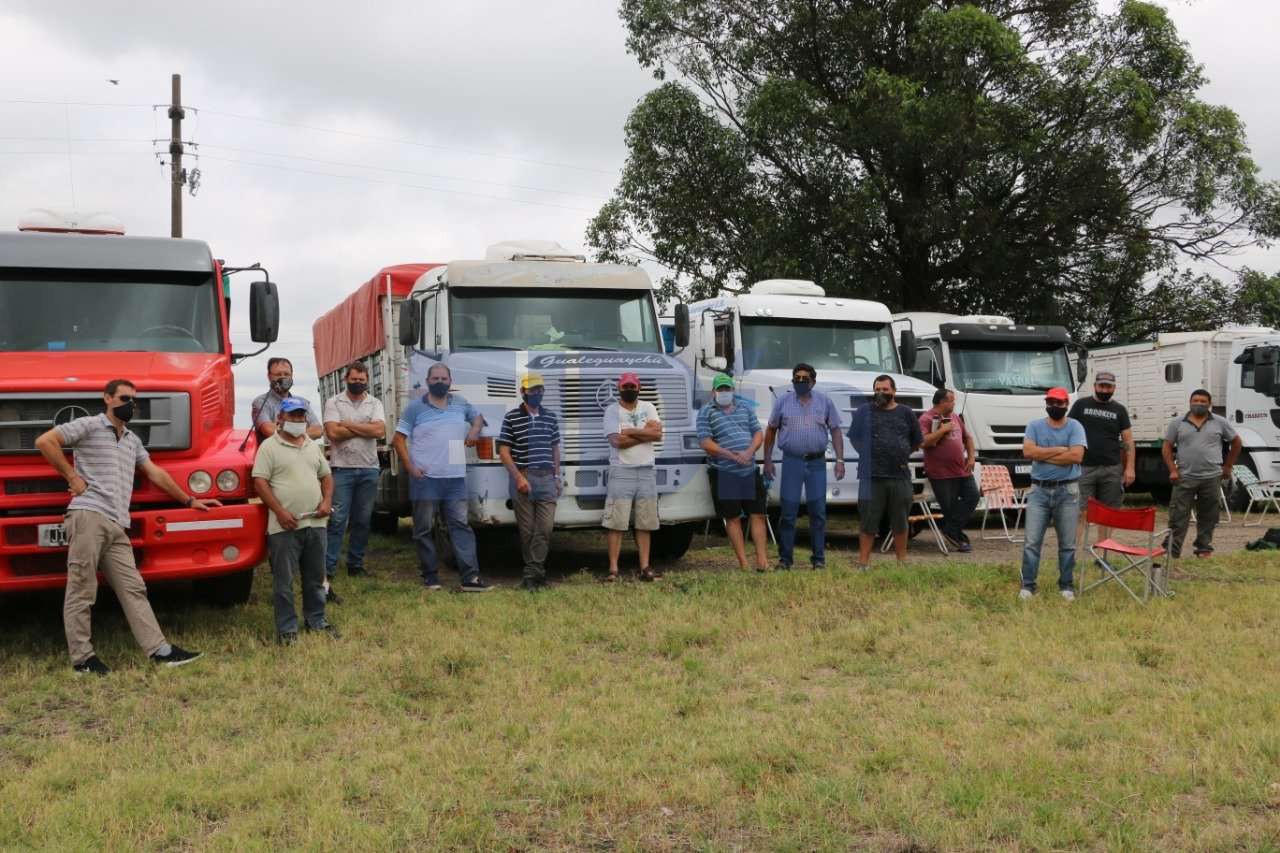 Transportistas de Gualeguaychú demoraron a los camiones que se dirigían a Buenos Aires