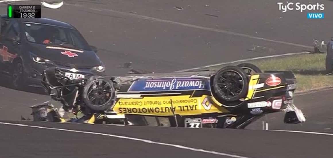 El Dippy protagonizó un espectacular accidente en el Top Race Junior en Paraná