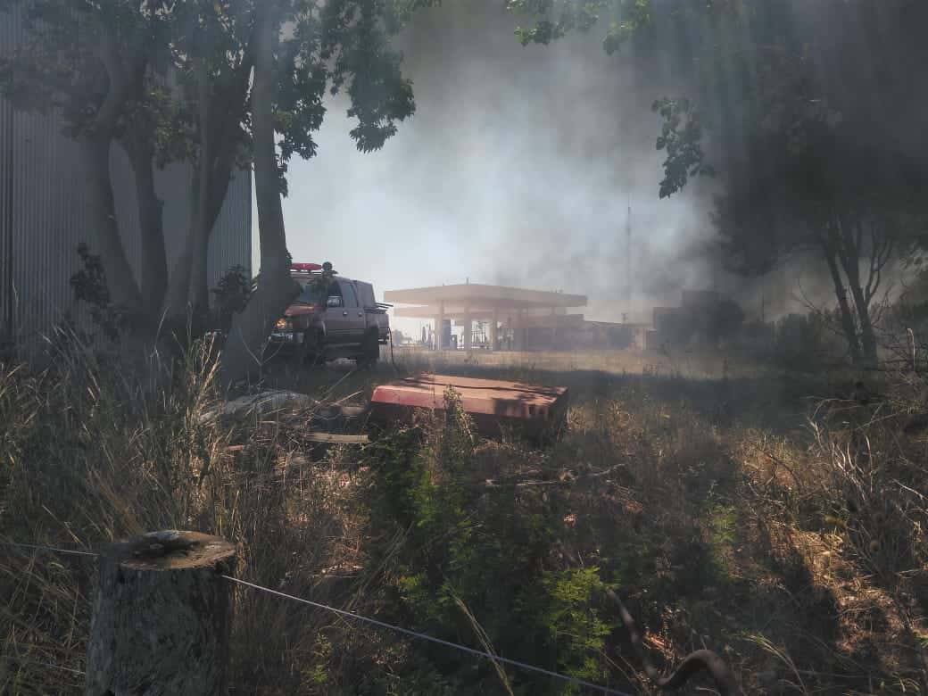 Se incendió un campo en la zona de El Tagüe