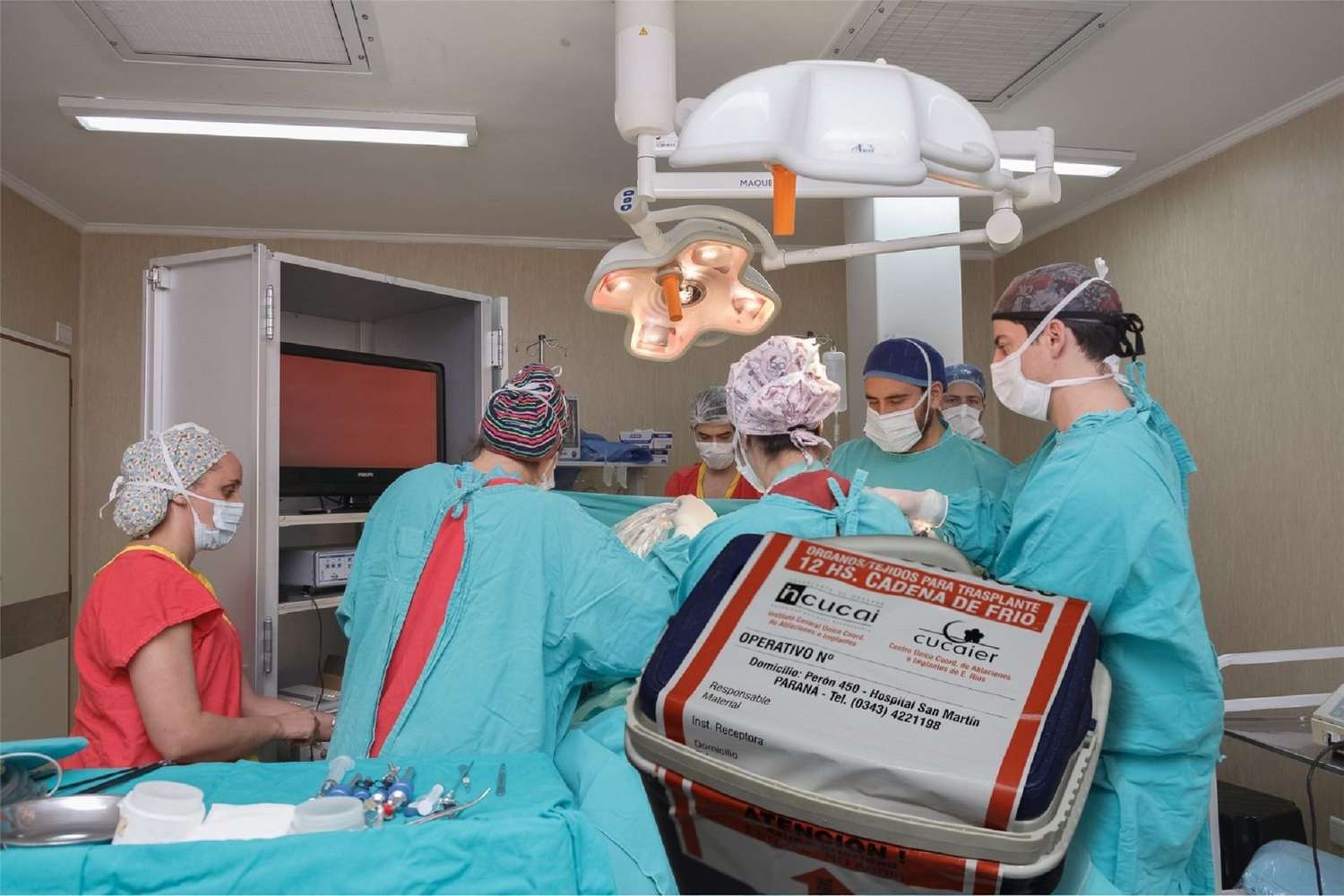 Un nuevo operativo de donación de órganos posibilitó seis trasplantes