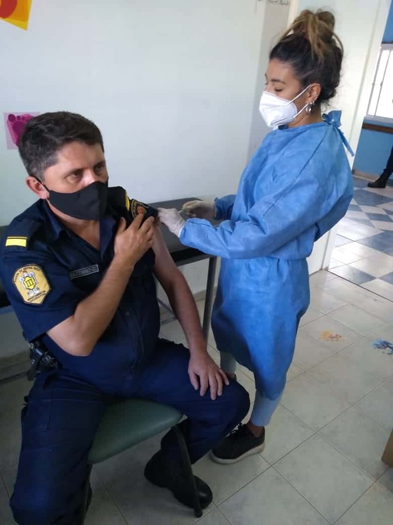 Ya fueron vacunados todos los integrantes de la Policía en Gualeguaychú