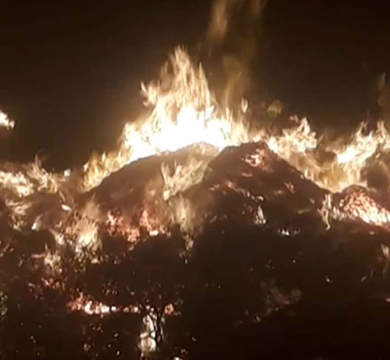 Se incendió un terreno con planchas de cartón prensado: más de 9 horas para apagarlo