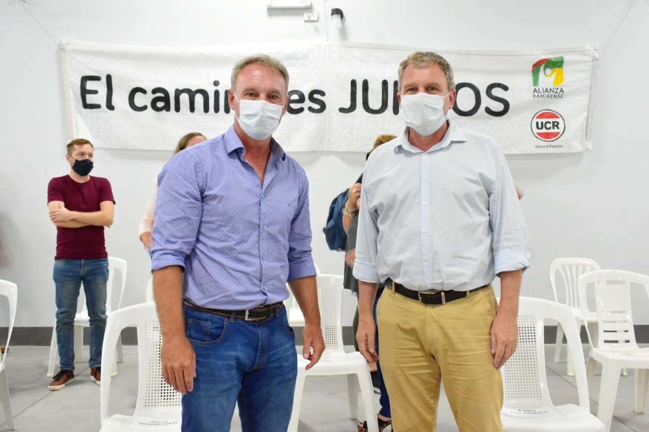 Galimberti y Schneider, precandidatos de "Construir", estarán en Gualeguaychú