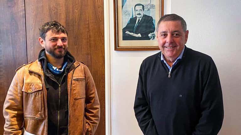 Alfredo de Angeli se reunió con el líder social Juan Grabois