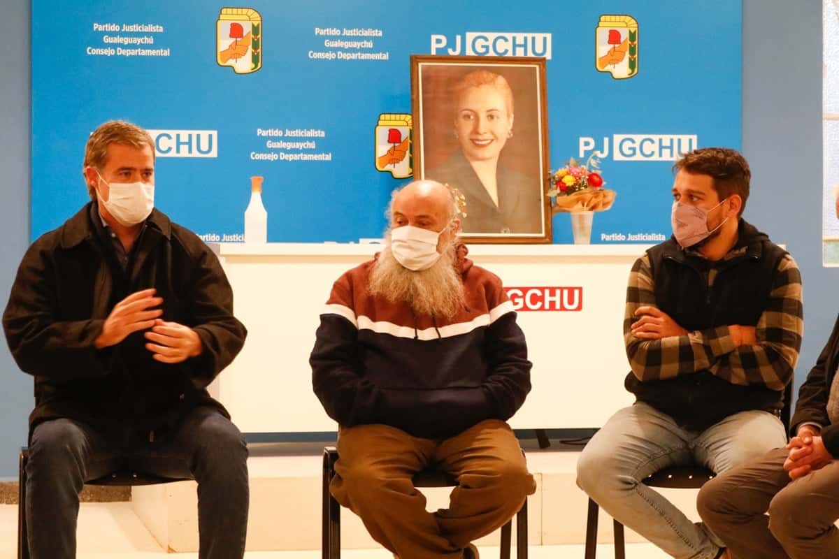 Piaggio recibió a Emilio Pérsico  en la sede del PJ Gualeguaychú