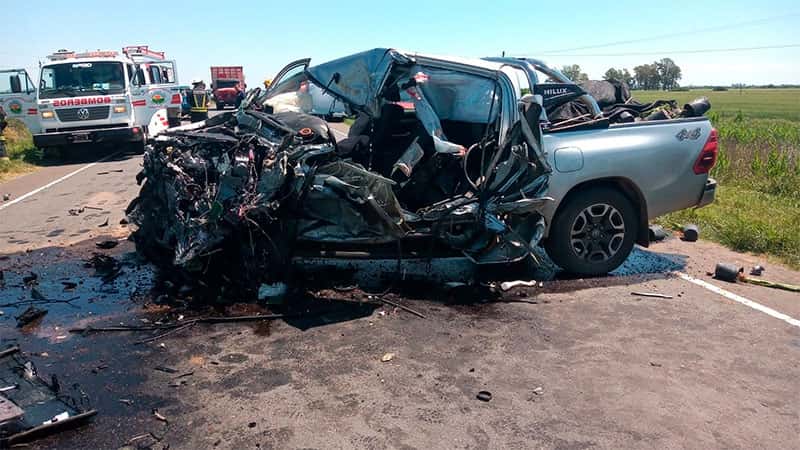 Murió el conductor de la camioneta que chocó contra el camión que venía a Gualeguaychú