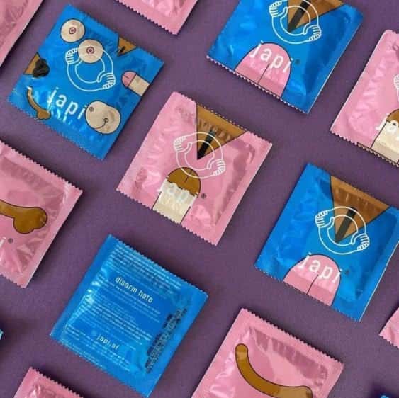 Condones veganos marca JAPI, vendidos en México