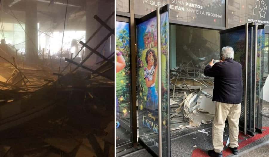 Se derrumbó el techo de un cine en Buenos Aires: debieron evacuar el complejo