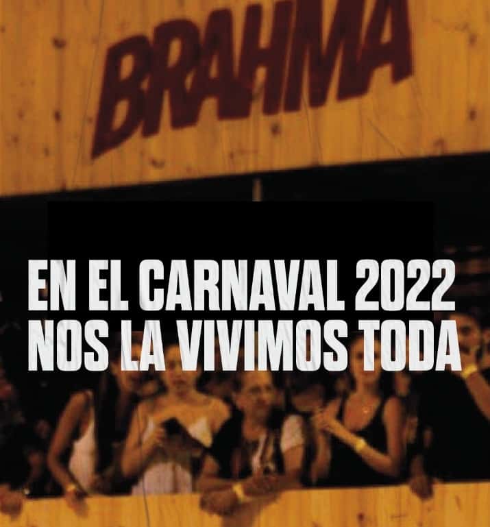 El posteo de Brahma que confirmó su presencia en el Carnaval del País 2022