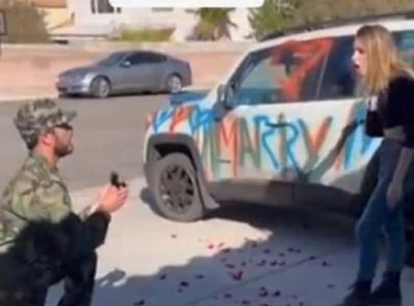 No siempre gana el amor: Le pintó el auto para pedirle casamiento y todo terminó mal