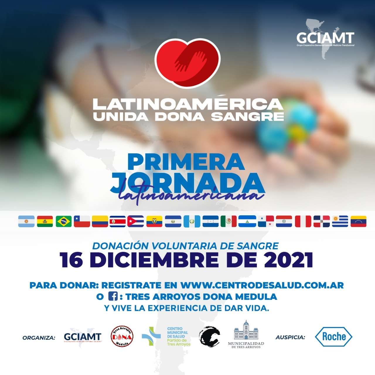 Invitan a una jornada Latinoamericana de Donación de Sangre