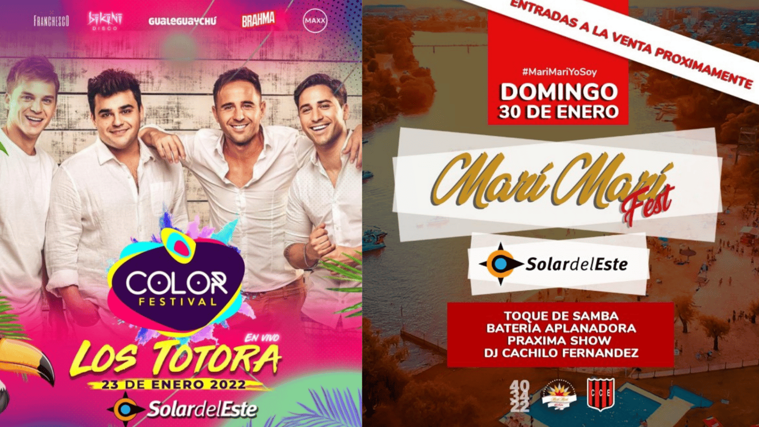Enero se despide a pura música: Los Totora y Marí Marí Fest en Solar del Este