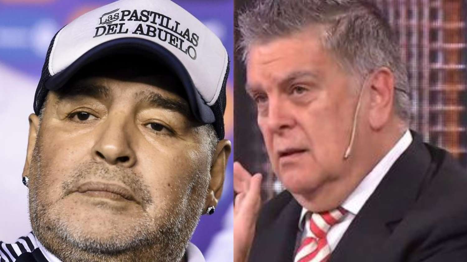 ¿Luis Ventura recibió un "mensaje" de Diego Maradona en vivo?