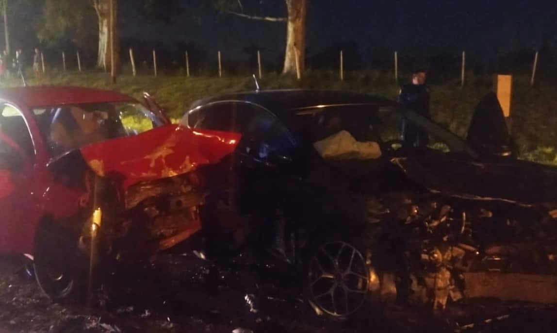 Tremendo choque en Urquiza al Oeste una mujer fue hospitalizada en el