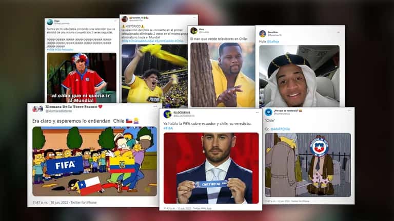 La burla de Ecuador a Chile por el fallo de la FIFA y una ola de memes en las redes sociales