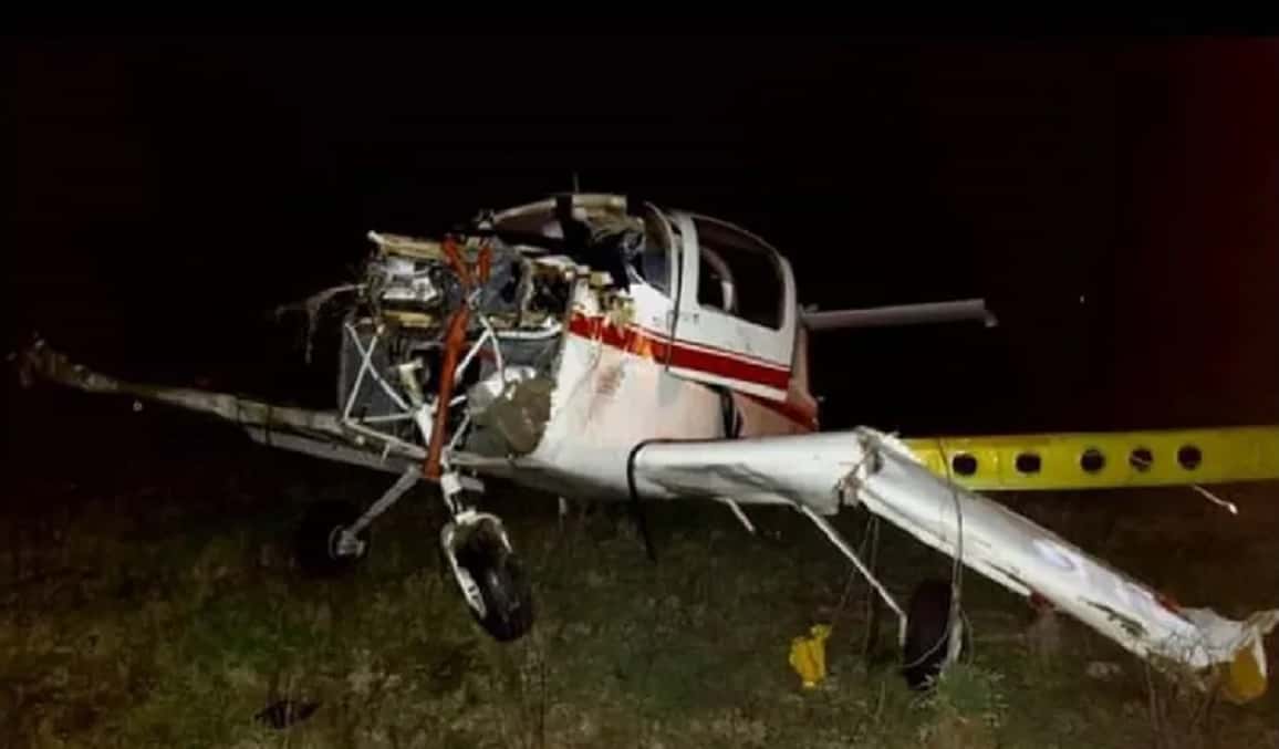 Un joven sobrevivió a un accidente cuando probaba una avioneta