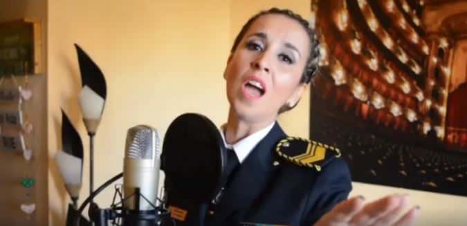 La cantante de la banda de la Policía de Entre Ríos estará en el programa de Tinelli