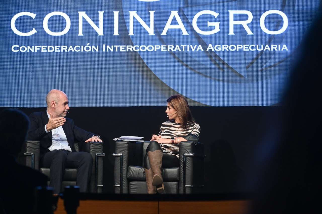 Horacio Rodríguez Larreta resaltó el valor del campo, el sector privado y las economías regionales en Coninagro