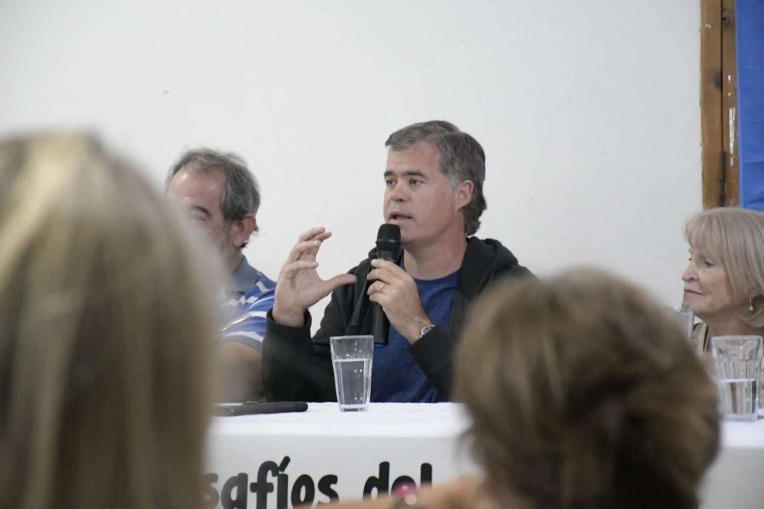 Piaggio participó de un encuentro en Paraná: El sugestivo cartel que ¿anuncia sus intenciones políticas?