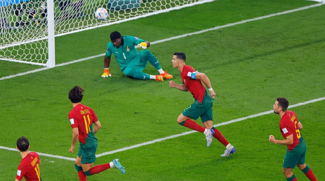 Portugal venció a Ghana y CR7 hizo un gol que entró en la historia