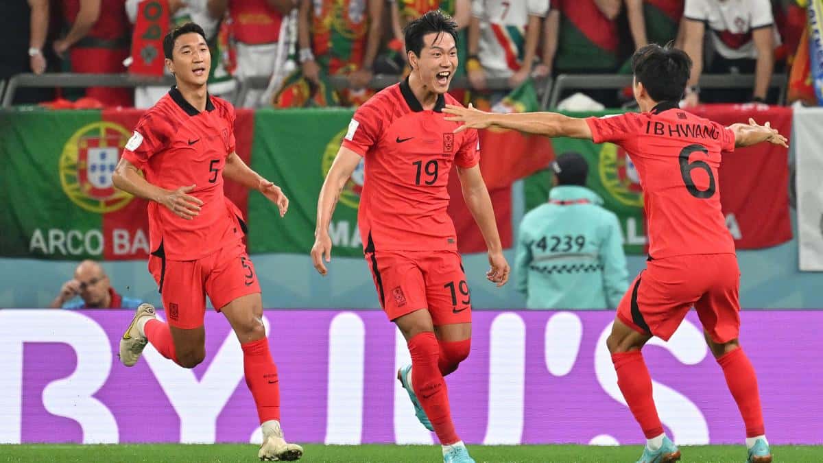 Corea del Sur dio la nota, derrotó a Portugal y se metió en octavos