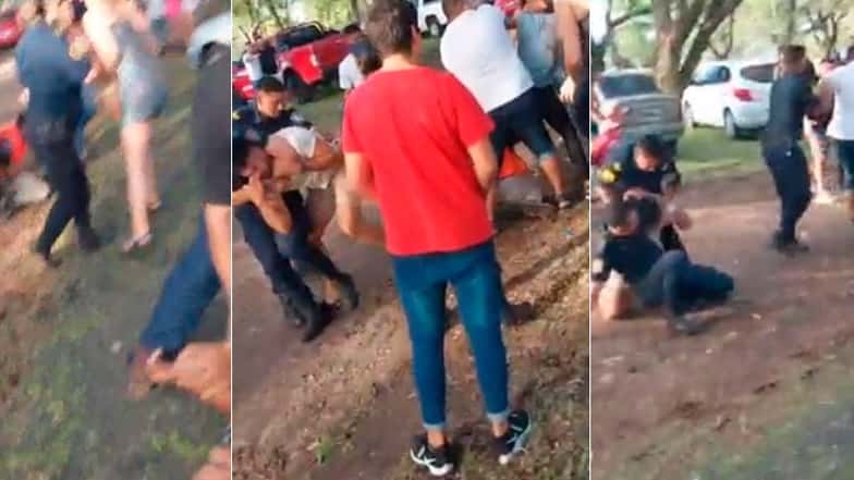 Video: violenta pelea a la salida de un baile en un club entrerriano