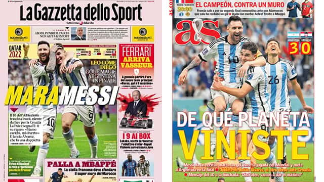 "¿De qué planeta viniste?": los medios del mundo se rindieron ante Messi y Argentina