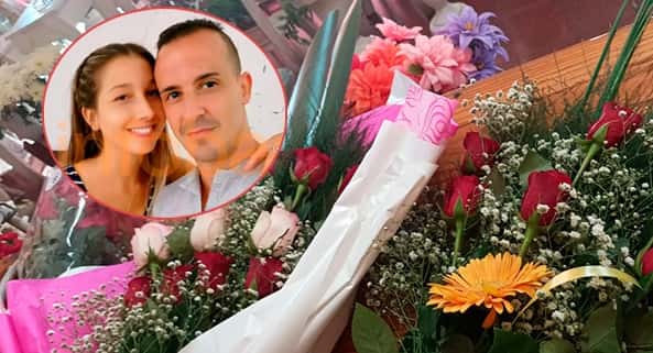 Quién es el italiano que le envió flores a Nahir Galarza en el Día de los Enamorados