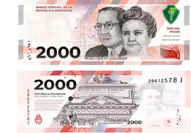 Nuevo billete de 2.000 pesos: para cuándo estiman que empezará a circular