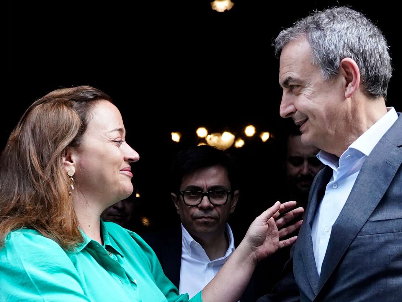 Moreau recibió al expresidente español Rodríguez Zapatero y coincidieron en un compromiso con la democracia y los DDHH