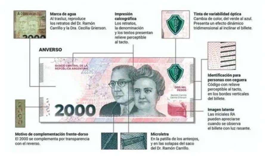 billete 2000 pesos - 3