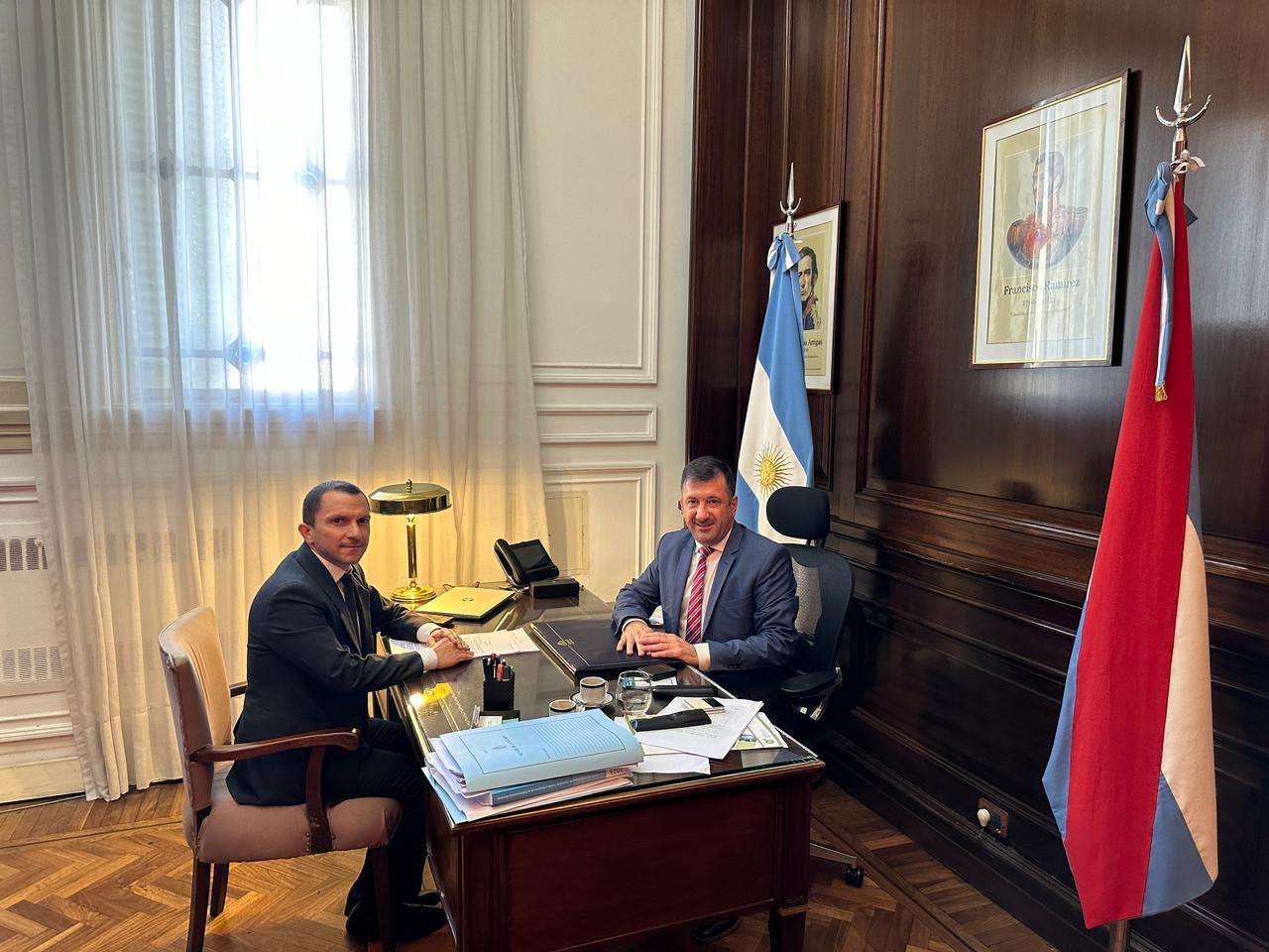 Grané mantuvo un encuentro con el senador nacional Edgardo Kueider