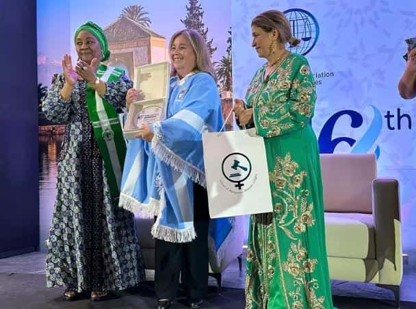 Una jueza entrerriana fue premiada por su trayectoria en Marruecos