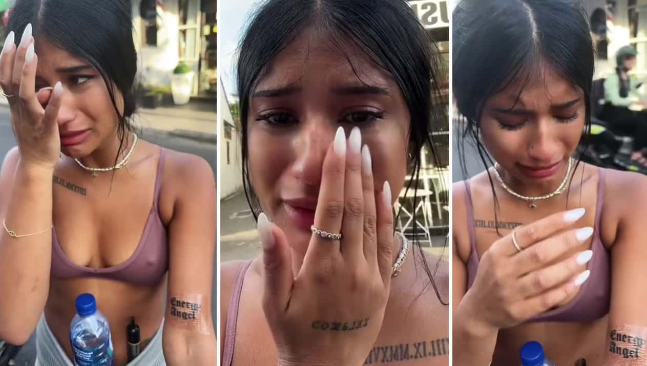 Una joven lloró desconsolada porque le hicieron mal un tatuaje y en las redes no tuvieron piedad