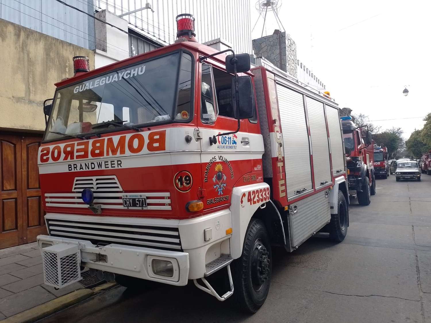 Fuego en la planta de Baggio: se despacharon tres dotaciones de Bomberos Voluntarios