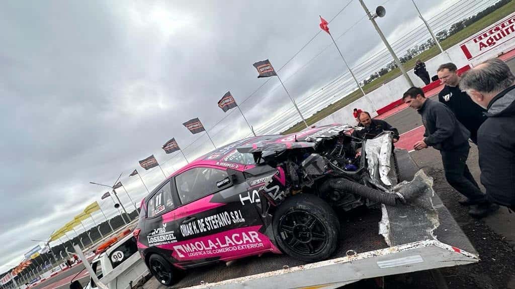 Un fuerte accidente dejó a Marco Veronesi sin correr en la Clase 2 en Concepción del Uruguay