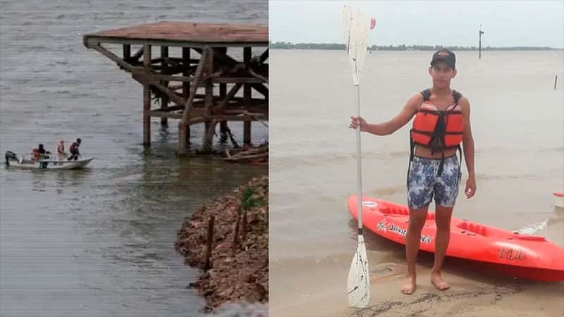 Un joven pescaba en el río y desapareció tras un fuerte viento: hallaron su bote vacío