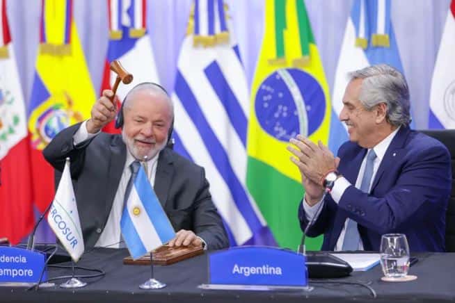 Alberto Fernández pasó la presidencia Pro Tempore del Mercosur a Lula da Silva