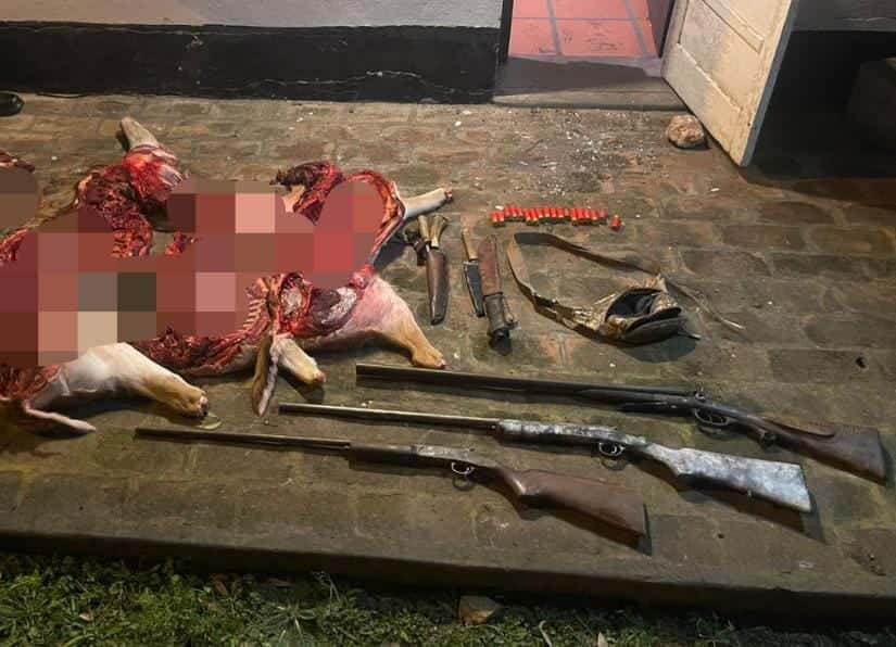 Escopetas, cuchillos y pistolas: Secuestraron tres armas de fuego en Colonia El Potrero
