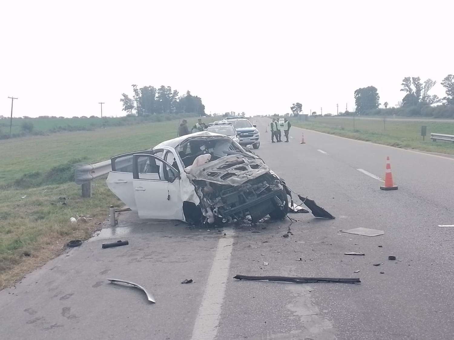 Despiste fatal en Ruta 14: Una persona perdió la vida y su acompañante debió ser hospitalizada
