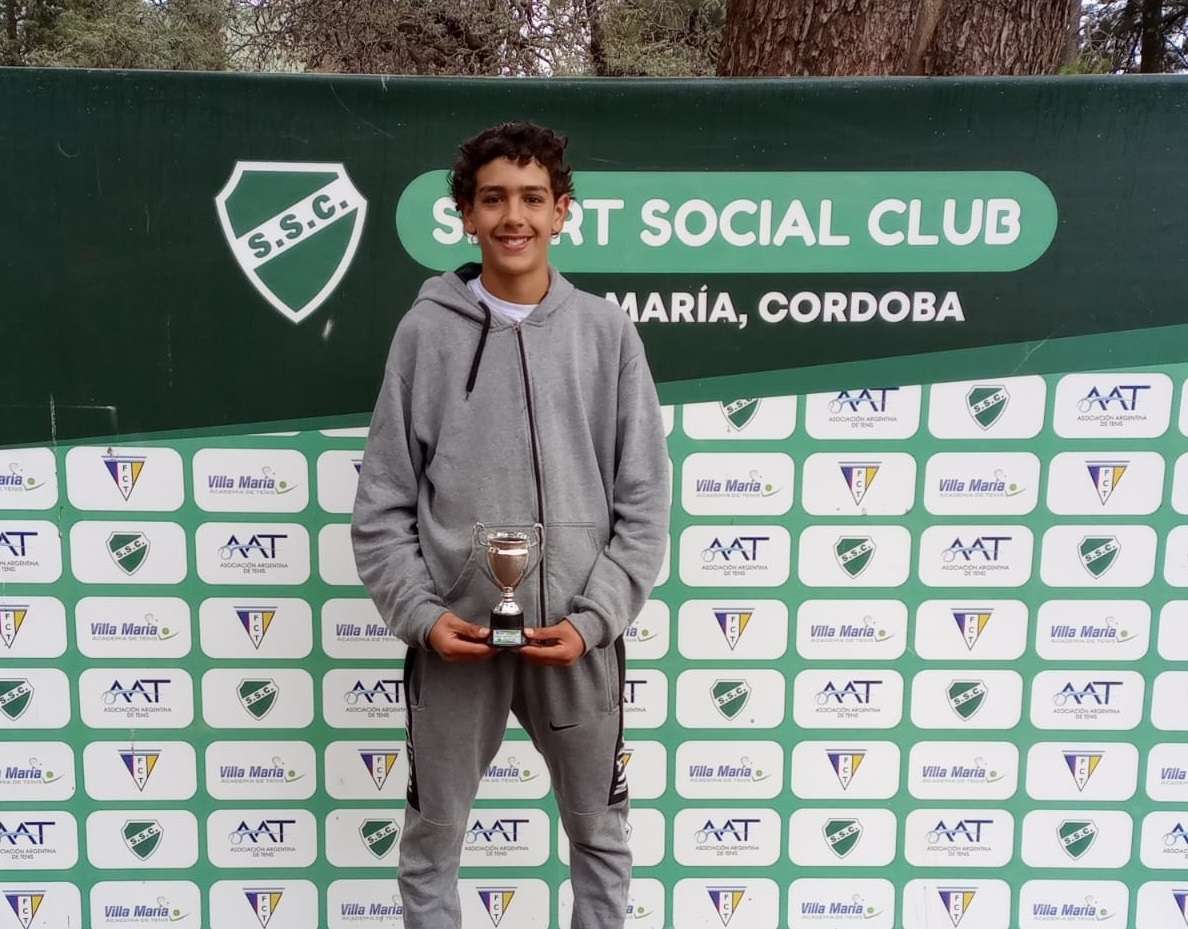 Luciano Cabaña fue subcampeón de la Copa El Sauce en Villa María