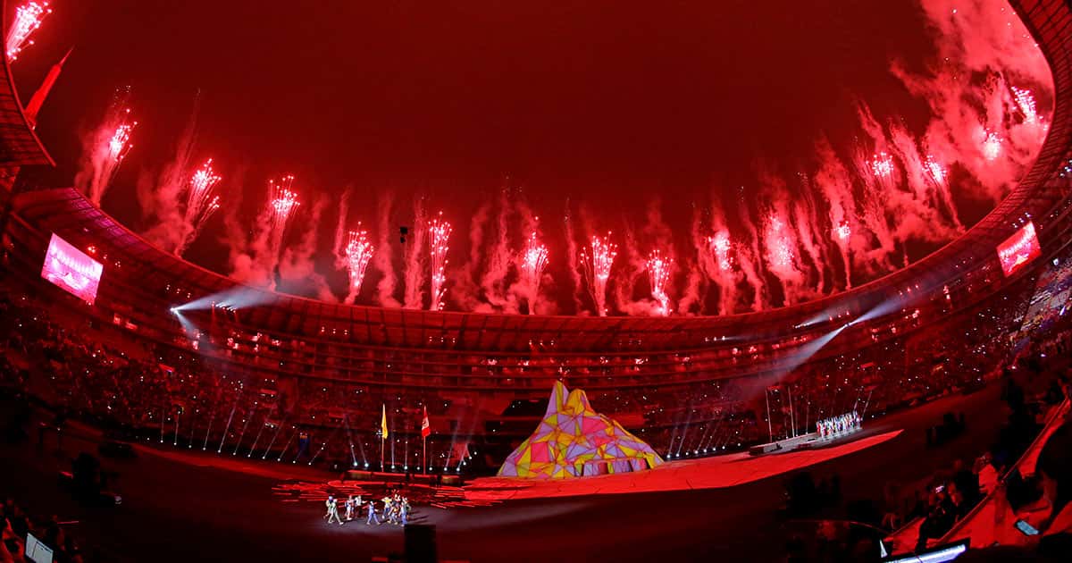 Emotiva inauguración de los Juegos Panamericanos en Santiago de Chile