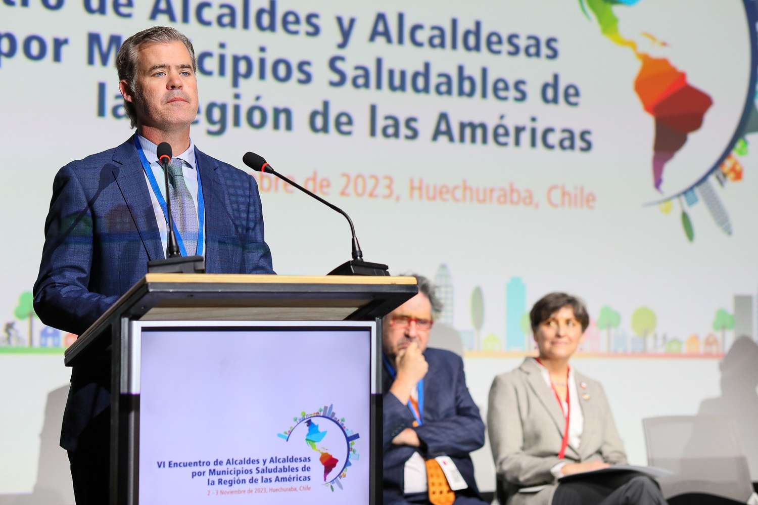 Martín Piaggio presidió el VI encuentro del Movimiento de Municipios Saludables del continente