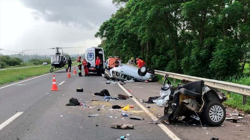 Una joven argentina murió tras impresionante accidente en el sur de Brasil