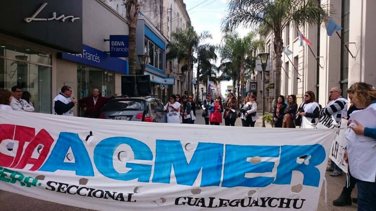 El acatamiento al paro docente en Gualeguaychú fue cercano al 90%