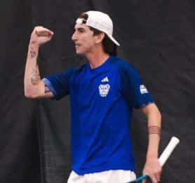Germán Delcanto logró el subcampeonato de Tenis Universitario