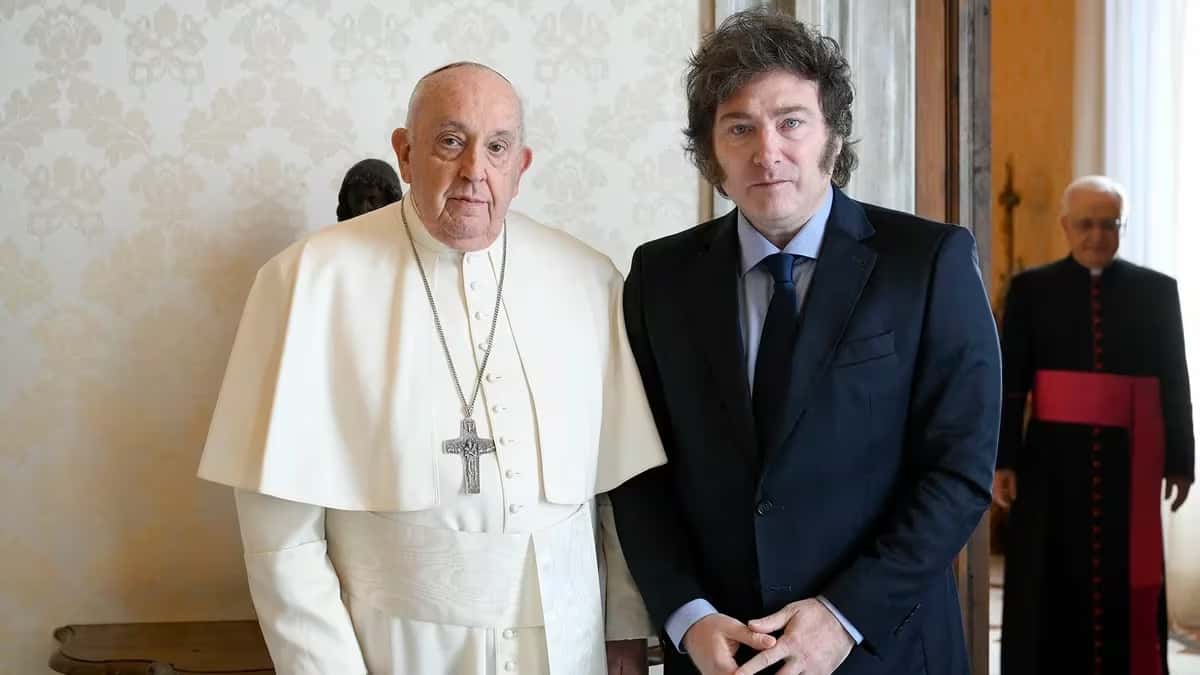 Javier Milei y Francisco estuvieron reunidos más de una hora en el Vaticano